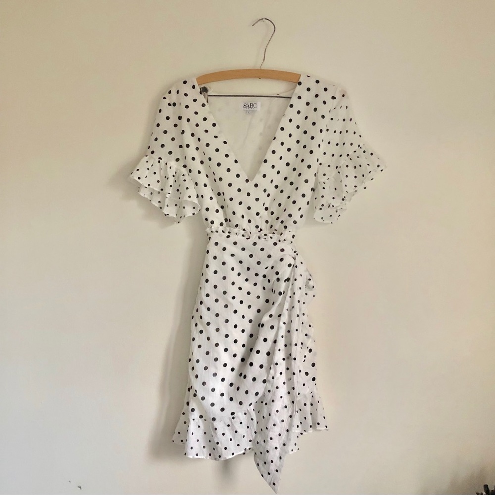 Polka Dot Wrap Dress